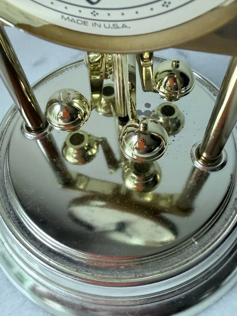 vintage Elgin American quartz anniversary clock